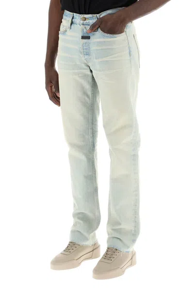 Shop Fear Of God Fit Straight Fit Jeans In Blu