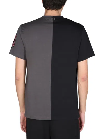 Shop Raf Simons Fred Perry X  Crewneck T-shirt In Grey