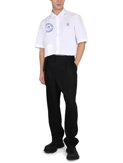 Raf Simons Shirt With Patch In White