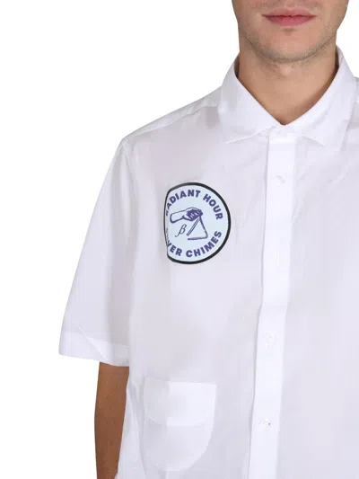 Raf Simons Shirt With Patch In White