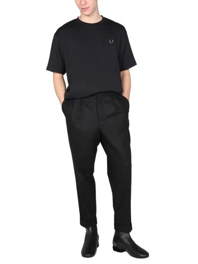 Shop Raf Simons Fred Perry X  T-shirt With Logo In Black