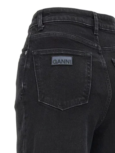 Shop Ganni 'andi' Jeans In Black