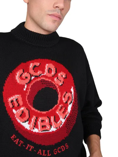 Shop Gcds "edibles" Sweater In Black