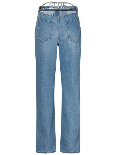 Shop Gcds Chocker Jeans In Blue