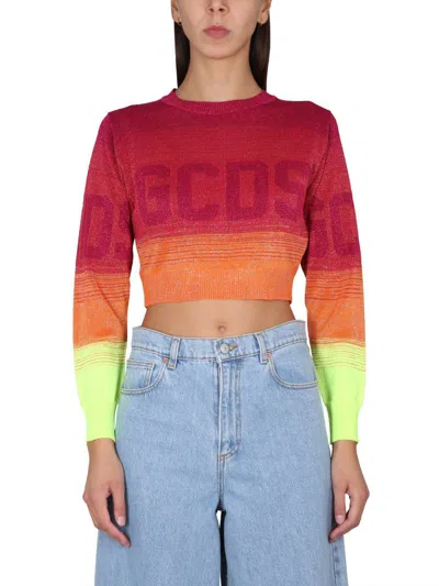 Shop Gcds Degradé Lurex Knit In Multicolour