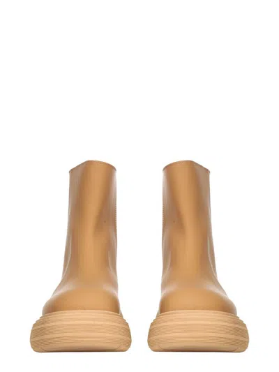 Gia Borghini X Pernille Teisbaek Leather Boot In Brown