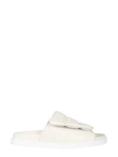 Shop Gia Borghini Gia 3 Puffy Sandals Unisex In Ivory