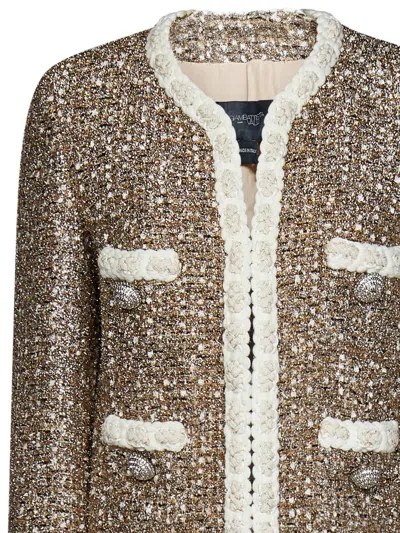 Shop Giambattista Valli Blazer In Golden