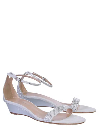 Giuseppe Zanotti 20mm Kanda Embellished Ankle-strap Sandals In Gray