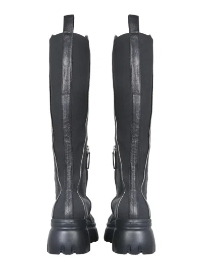 Shop Giuseppe Zanotti Zip Apocalypse Boots In Black