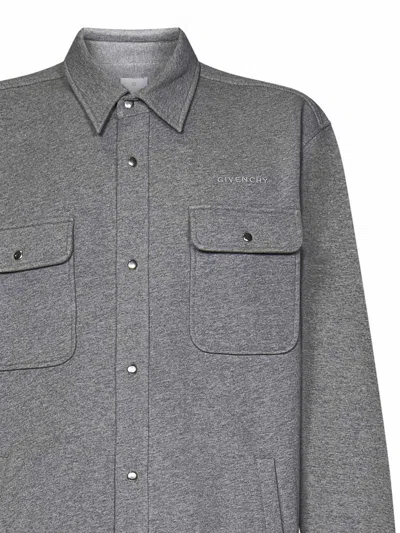 Givenchy Patch Pockets Shirt In Grey
