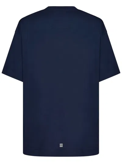 Givenchy Giv Star Pocket Tee In Blue