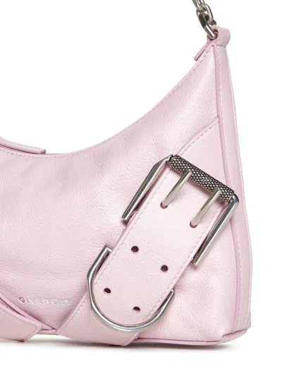 Shop Givenchy Voyou Leather Shoulder Bag In Pink