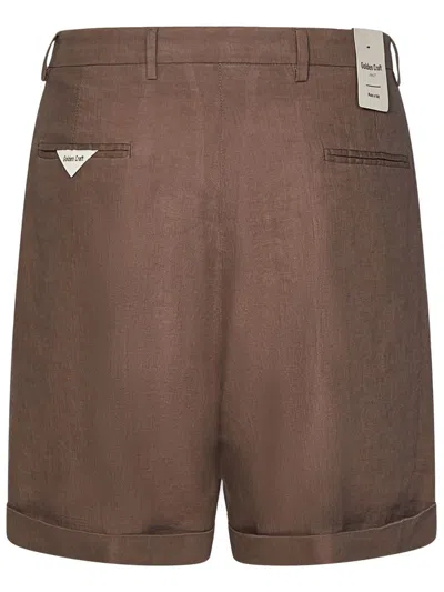 Shop Golden Craft Shorts In Brown