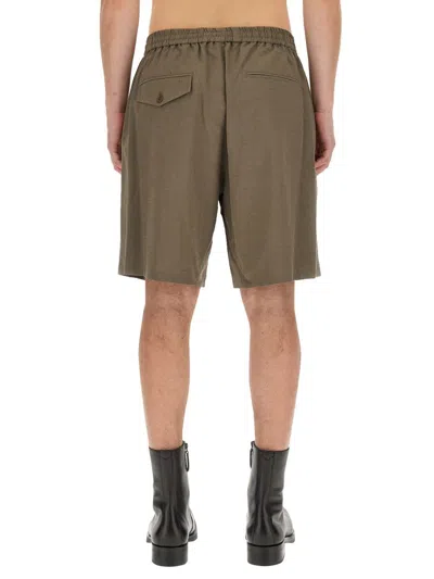 Shop Helmut Lang Pull-on Shorts In Green