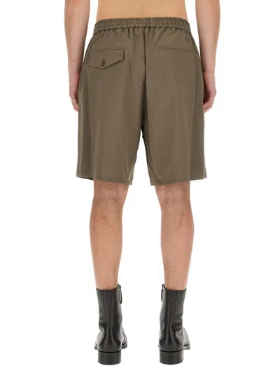 Helmut Lang Pull-on Shorts In Green