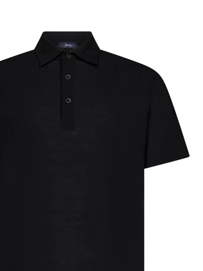 Shop Herno Polo Shirt In Black