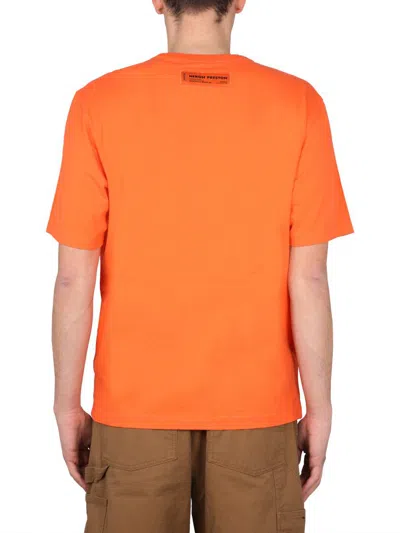 Shop Heron Preston Crewneck T-shirt In Orange