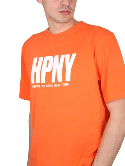 Shop Heron Preston Crewneck T-shirt In Orange