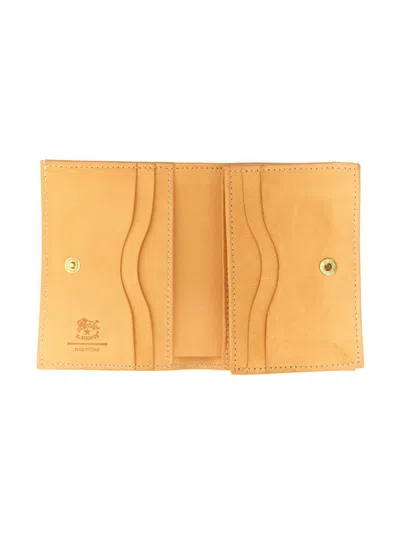 Shop Il Bisonte Small Leather Wallet In Buff