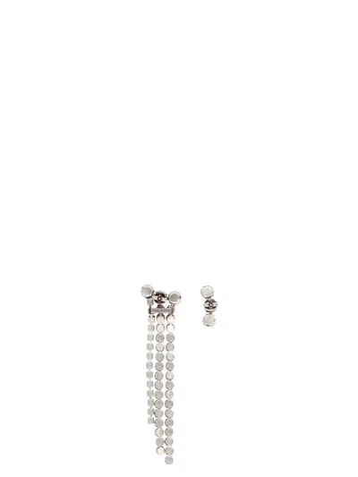 Shop Isabel Marant 'boucle D'oreill' Earrings In Silver