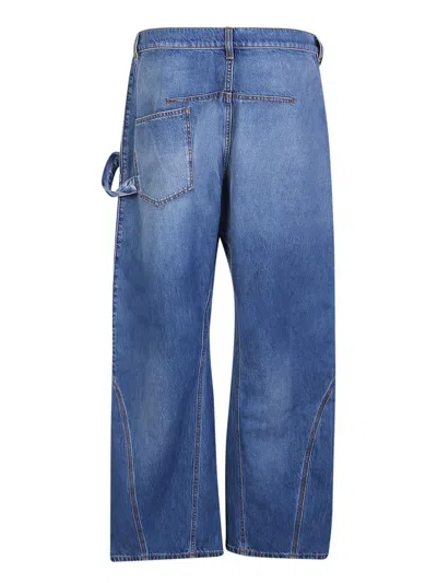 Shop Jw Anderson J.w. Anderson Jeans Twisted Workwear In Blue