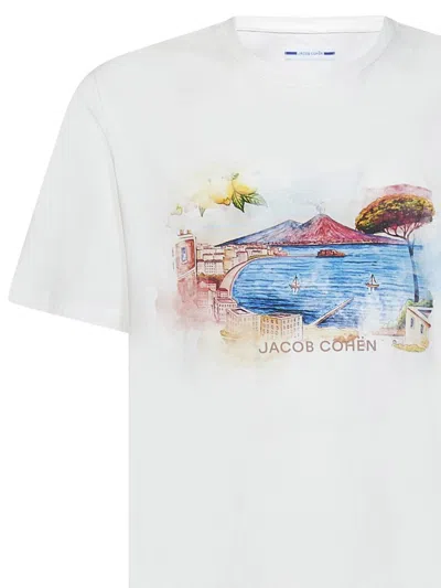 Shop Jacob Cohen Napoli T-shirt In White