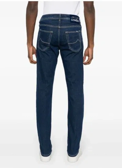 Shop Jacob Cohen Nick Slim Jeans In Blue