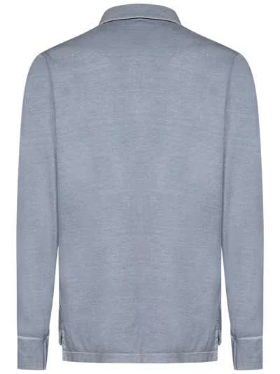 Shop James Perse Polo Shirt In Grey