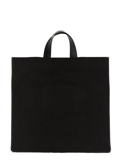Shop Jil Sander Medium Tote Bag In Black