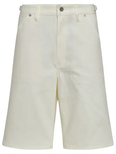 Shop Jil Sander Short In Denim In White