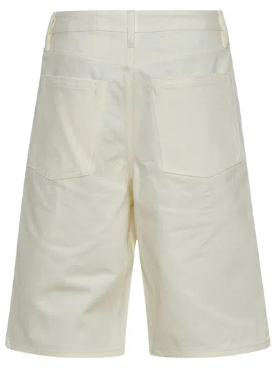 Shop Jil Sander Short In Denim In White