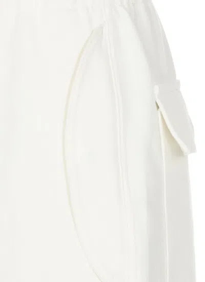 Shop Jil Sander Tapered Cotton Trousers In White