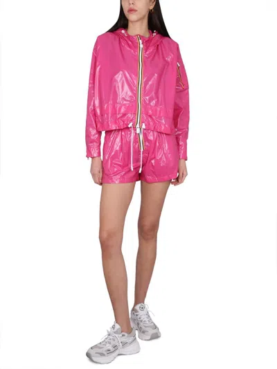 Shop K-way Cropel Light Class Jacket In Pink