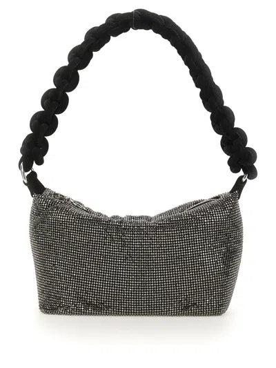 Shop Kara Bag With Knotted Handle In Charcoal
