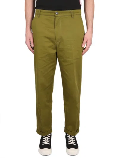 Shop Kenzo Classic Fit Pants In Brown