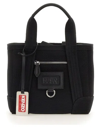Shop Kenzo Mini Tote Bag In Black