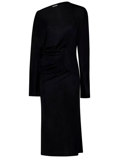 Shop Khaite Ny The Oron Long Dress In Black