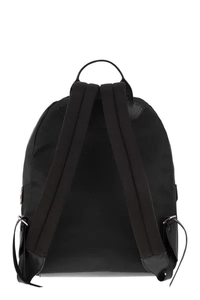 Shop Kiton Backpack With Logo In Black