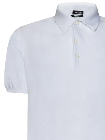 Shop Kiton Icon Polo Shirt In White