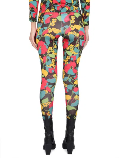 Shop La Doublej Leggings With Print In Multicolour