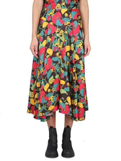 Shop La Doublej Skirt Milan In Multicolour