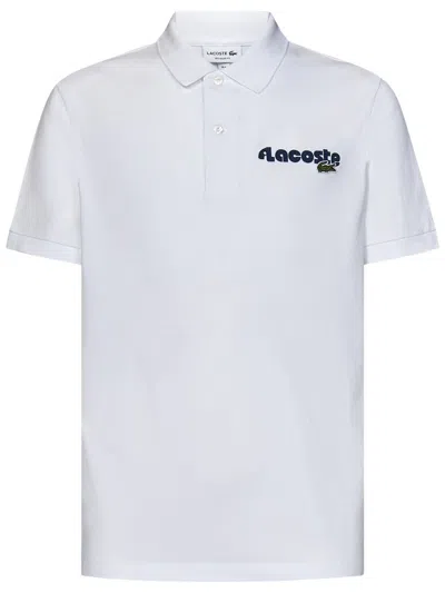 Shop Lacoste L.12.12 Polo Shirt In White