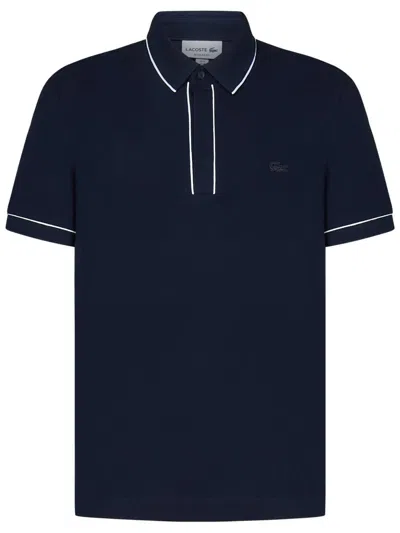 Shop Lacoste Smart Paris Polo Shirt In Blue