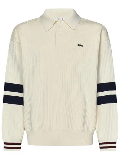Shop Lacoste Sweater In White