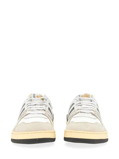 Shop Lanvin Mesh, Suede And Nappa Leather Sneaker In White
