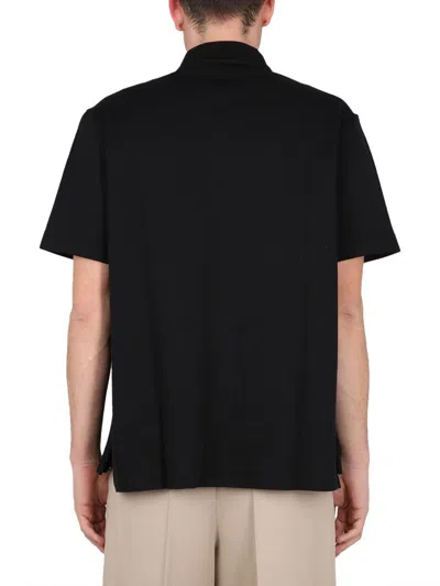 Shop Lanvin Regular Fit Polo Shirt In Black