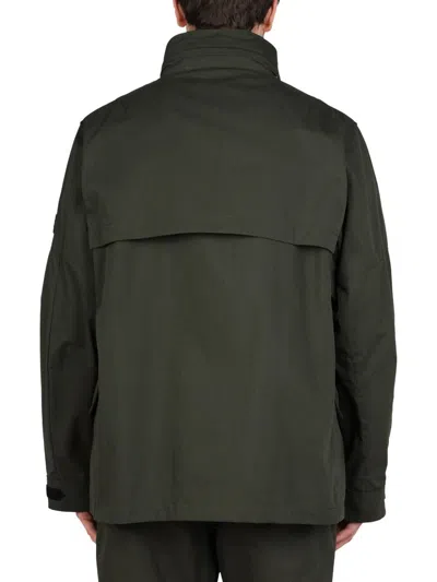 Lardini Dark Green Solid Jackets In Military Green