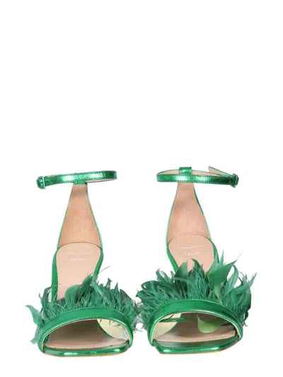 Shop Leonie Hanne X Liu Jo "camelia"  Sandals In Green