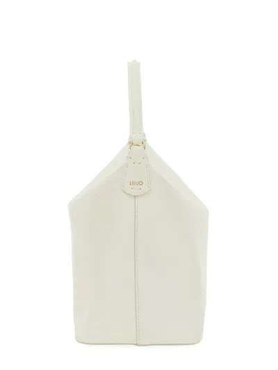 Shop Leonie Hanne X Liu Jo Large Hobo Bag In White